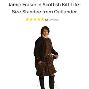 Jamie Fraser life size standee